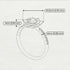 Lotus Flower Pink Moissanite ring - Lotus no. 801